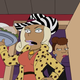 Scene from episode of The Simpsons featuring the voice of Taraji P. Henson as Praline, as well as other entertainment heavy hitters
YouTube screenshot